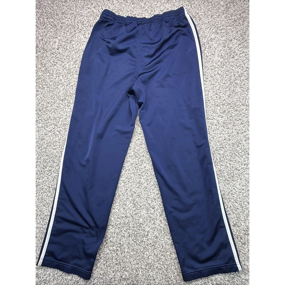 Vintage Y2K Adidas Jogger Pants Blue White 3 Stripes Youth‎ XL 2003
